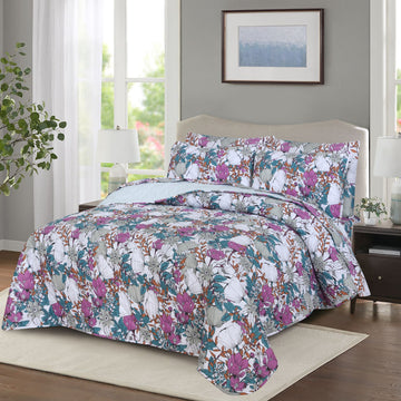 Quilted Summer Comforter 6 Pcs Set Design-23