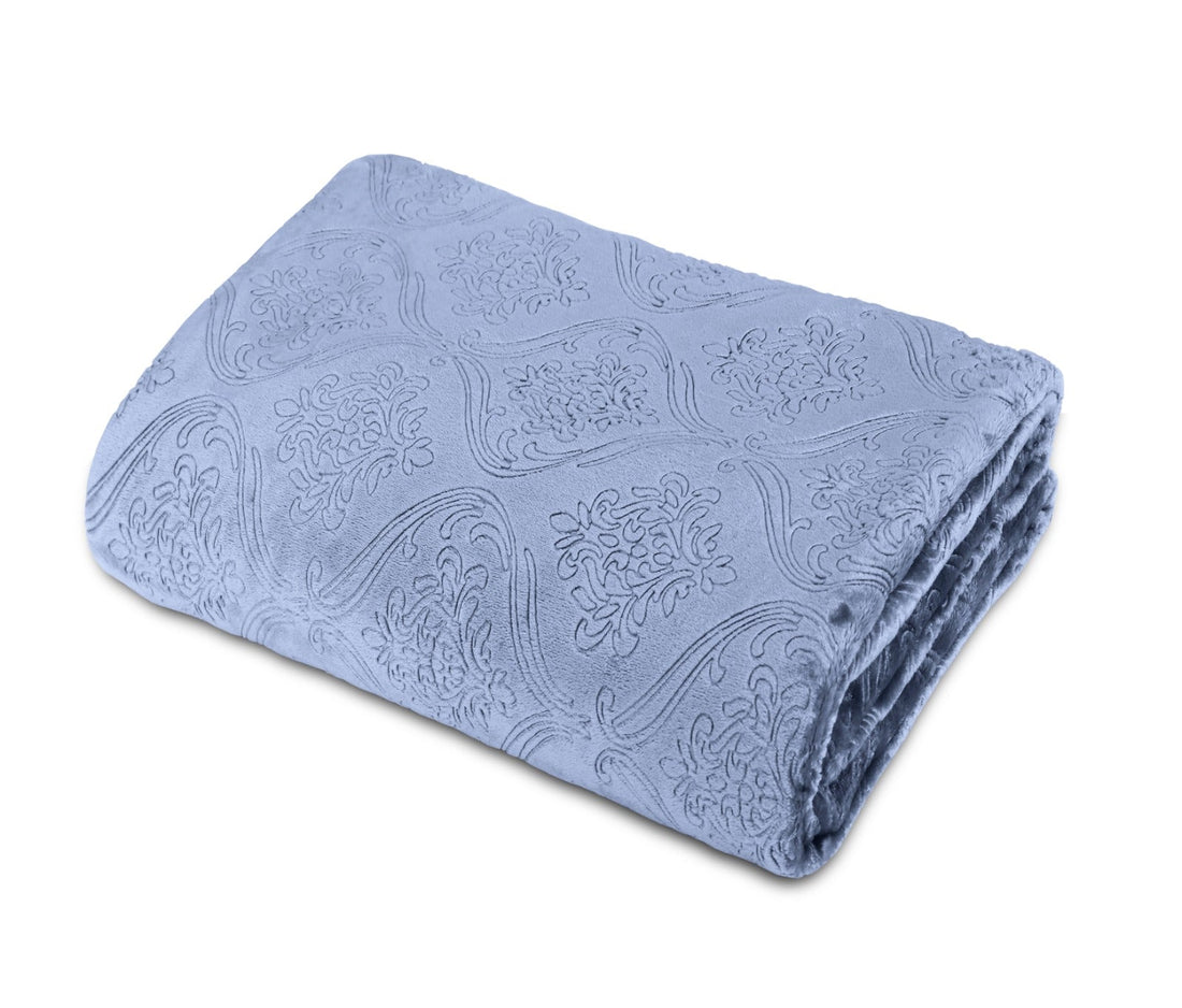 Super soft luxury Blanket Aqua blue 01