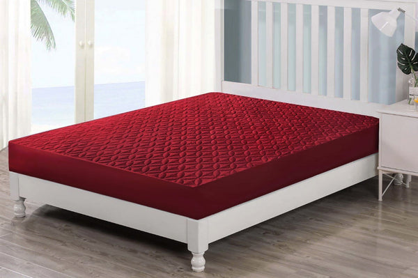 Waterproof Mattress Cover Burgundy