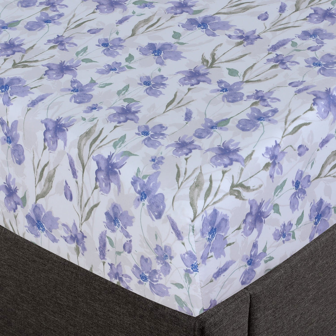 Cotton Sateen Fitted Sheet Design FT-108