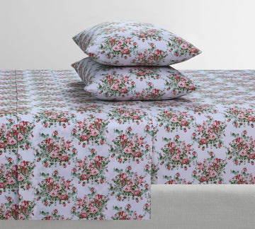 Floral Cotton Percale BedSheet BS-47