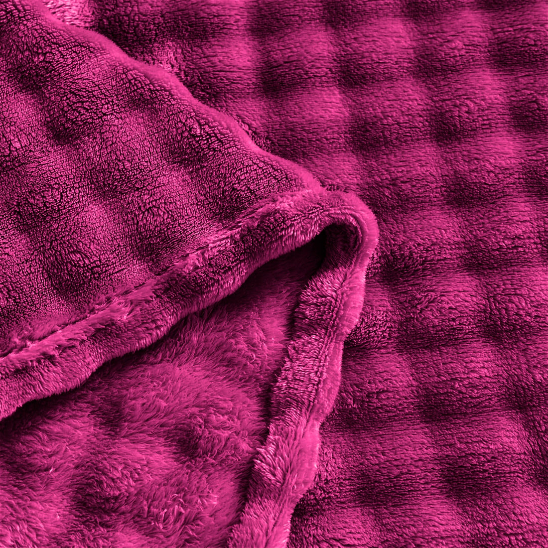 Blanket Bubble Fuzzy Super Soft Fur-Purple