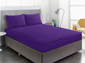 Quilted Waterproof Mattress Protector-with Pillow 13