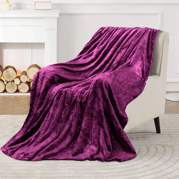 Super soft luxury blanket Purple 01