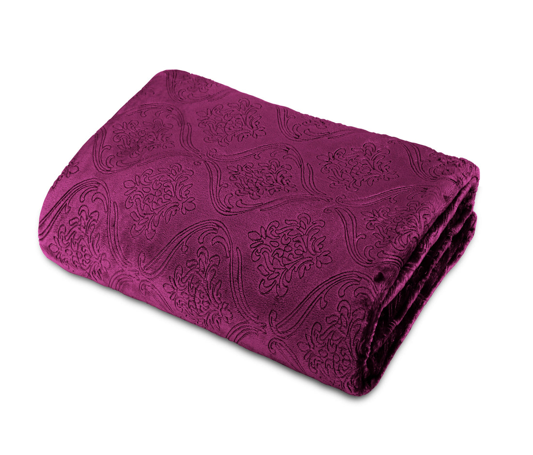 Super soft luxury blanket Purple 01
