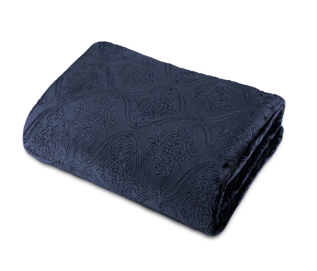 Super soft luxury blanket Charcoal grey 01